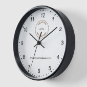 Horloge Logo commercial moderne Site web White Square (Angle)