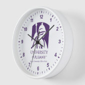 Horloge Logo de l'Université d'Albany (Angle)