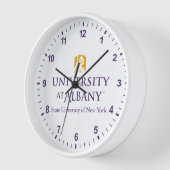 Horloge Logo de l'Université d'Albany (Angle)