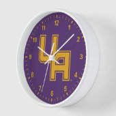 Horloge Logo de l'Université d'Albany Initials (Angle)