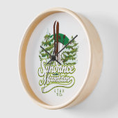Horloge Logo de Sundance Mountain Utah Ski (Angle)