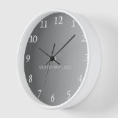 Horloge LOGO DE YOUR COMPANY, personalized,add your text (Angle)