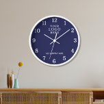 Horloge Logo d'entreprise Nom de l'entreprise Marque comme<br><div class="desc">Les horloges murales avec le logo de l'entreprise font des cadeaux promotionnels d'entreprise uniques. Personnalisez avec votre nom d'entreprise et logo. Les horloges font aussi de grands cadeaux d'appréciation pour les employés.</div>