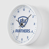 Horloge Logo Eastern Illinois Panthers Shield & Wordmark (Angle)