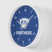 Horloge Logo Eastern Illinois Panthers Shield & Wordmark (Angle)