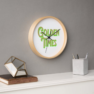 Horloge logo Golden Times avec une élégance