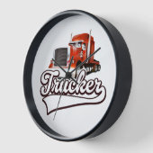 Horloge Logo vintage routier (Angle)
