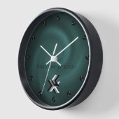 Horloge LOGO YOUR COMPANY, personalized, add your text lar (Angle)