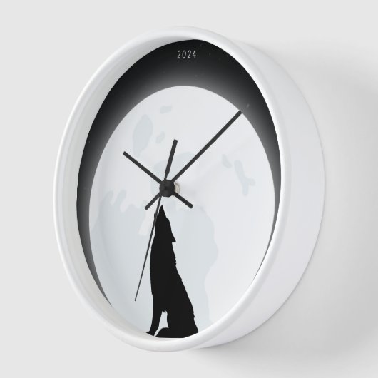 Horloge loup de lune intérieure (Angle)