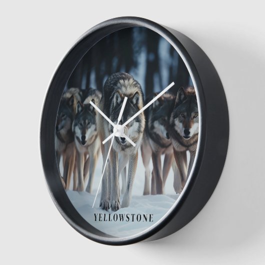 Horloge Loups de Yellowstone (Angle)