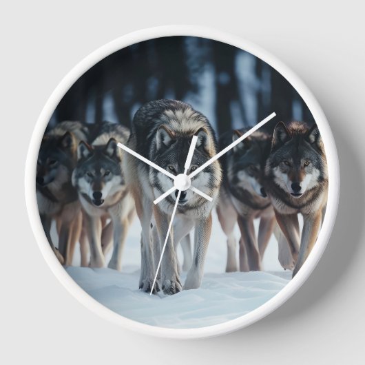 Horloge Loups de Yellowstone (Recto)