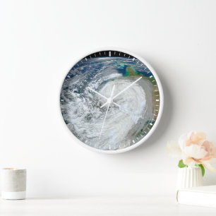 Horloge L'Ouragan Sandy Le Long De La Côte Est Des États-U