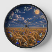 Horloge Lune de récolte dorée (Recto)