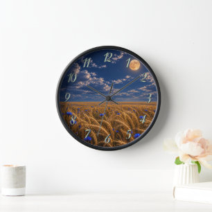 Horloge Lune de récolte dorée