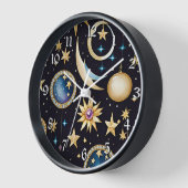 Horloge Lune Et Étoiles Céleste (Angle)