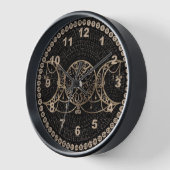 Horloge Lune triple or de sorcière/déesse/Hekate #2 (Angle)