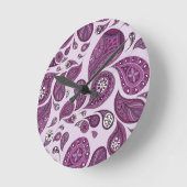 Horloge Magenta Teardrops (Angle)