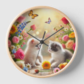 Horloge Magique curieux chaton (Recto)