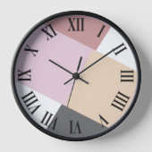 Horloge Magnifique Palette de Couleurs Simple et Élégante  (Recto)