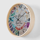 Horloge Maison de plage personnalisée (Angle)