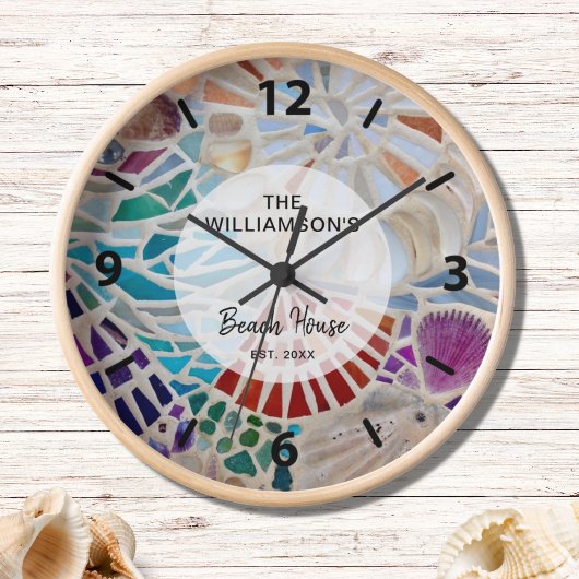 Horloge Maison de plage personnalisée