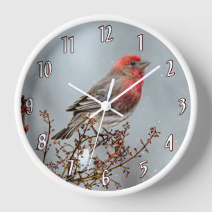 Horloge Maison Finch en Neige - Photo originale
