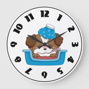 Horloge malade de chiot
