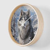 Horloge Malamute d'Alaska (Angle)