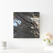 Horloge malléable du Motif métallique (Maison)