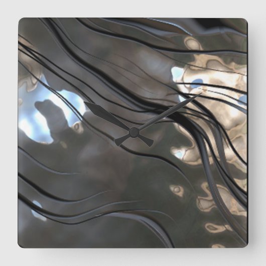 Horloge malléable du Motif métallique (Recto)