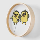 Horloge Manchots dansants (Angle)