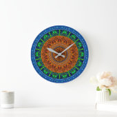 Horloge Mandala Géométrie Sacrée (Maison)