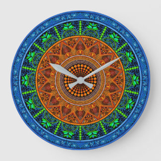 Horloge Mandala Géométrie Sacrée