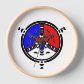 Horloge Mandala Zen Puissant (Recto)
