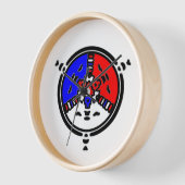Horloge Mandala Zen Puissant (Angle)