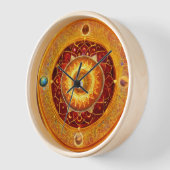 Horloge "Mandalas cosmiques : Timepiece planétaire" (Angle)