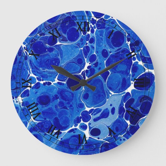 Horloge marbrée par bleu (Recto)