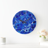 Horloge marbrée par bleu (Maison)