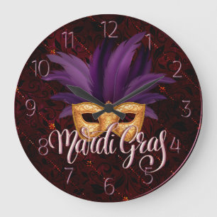 Horloge Mardi Gras, Masque Mardi Gras