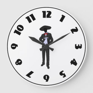 Horloge Mariachi Silhouette