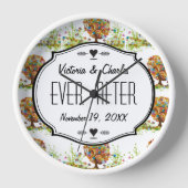 Horloge Mariage de la branche côté forêt enchantée (Recto)