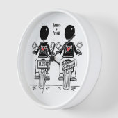 Horloge Mariage motocyclette Grooms (Angle)