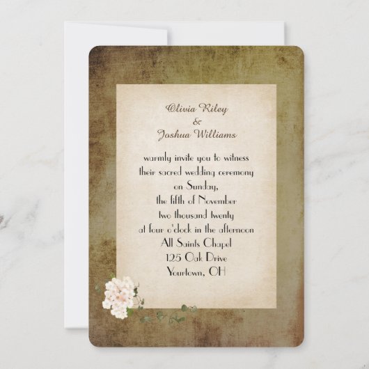 horloge mariage sans invitation à main (Dos)