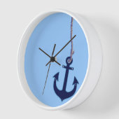 Horloge marine anchor nautical home decor (Angle)