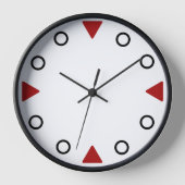 Horloge - Marqueurs de triangle rouge (Recto)