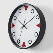 Horloge - Marqueurs de triangle rouge (Angle)