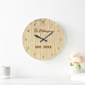Horloge Marron Classique en Bois Rustique Grande (Maison)