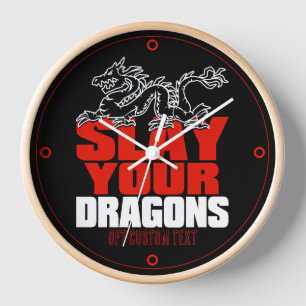 Horloge MASSACREZ VOS DRAGONS, cadeau pour des fans de la