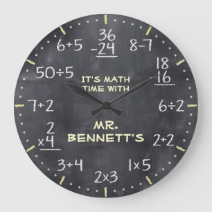 Horloge mathématique de Personalizable d'équatio