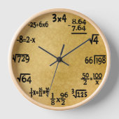 Horloge Mathématiques (Recto)